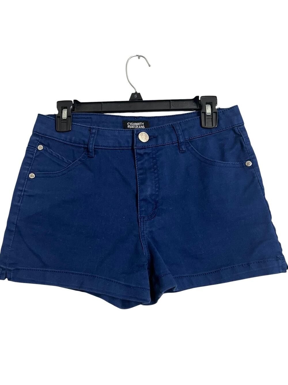 Celebrity Pink Jeans Hot Pants Womens Small Blue Denim Stretch 5 Pocket Casual